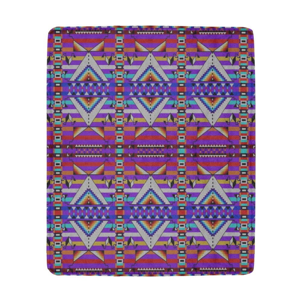 Medicine Blessing Purple Ultra-Soft Micro Fleece Blanket 50"x60"