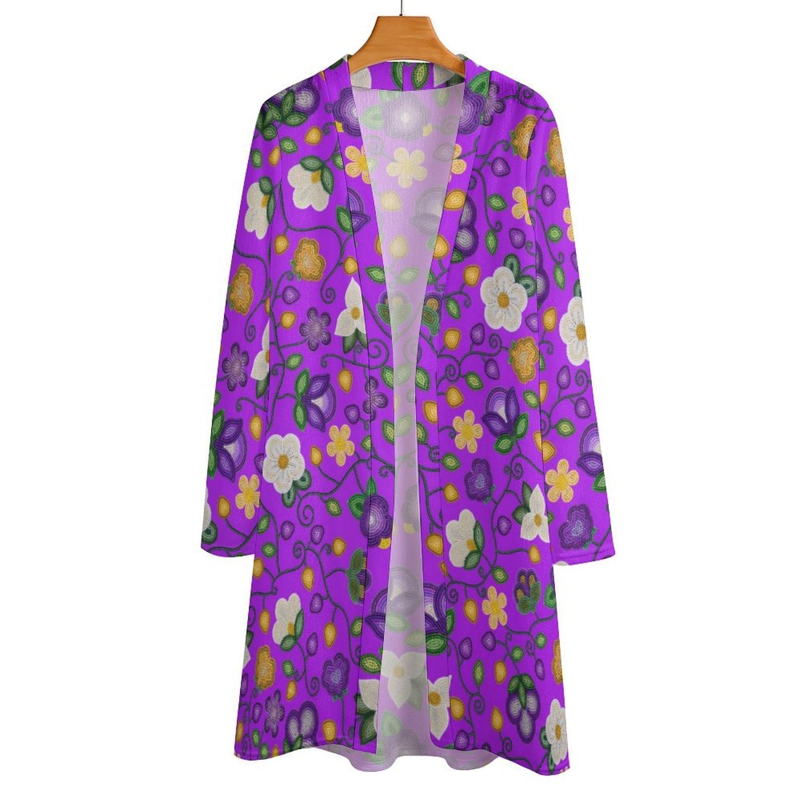 Midnight Moss Bloom Purple Cardigan