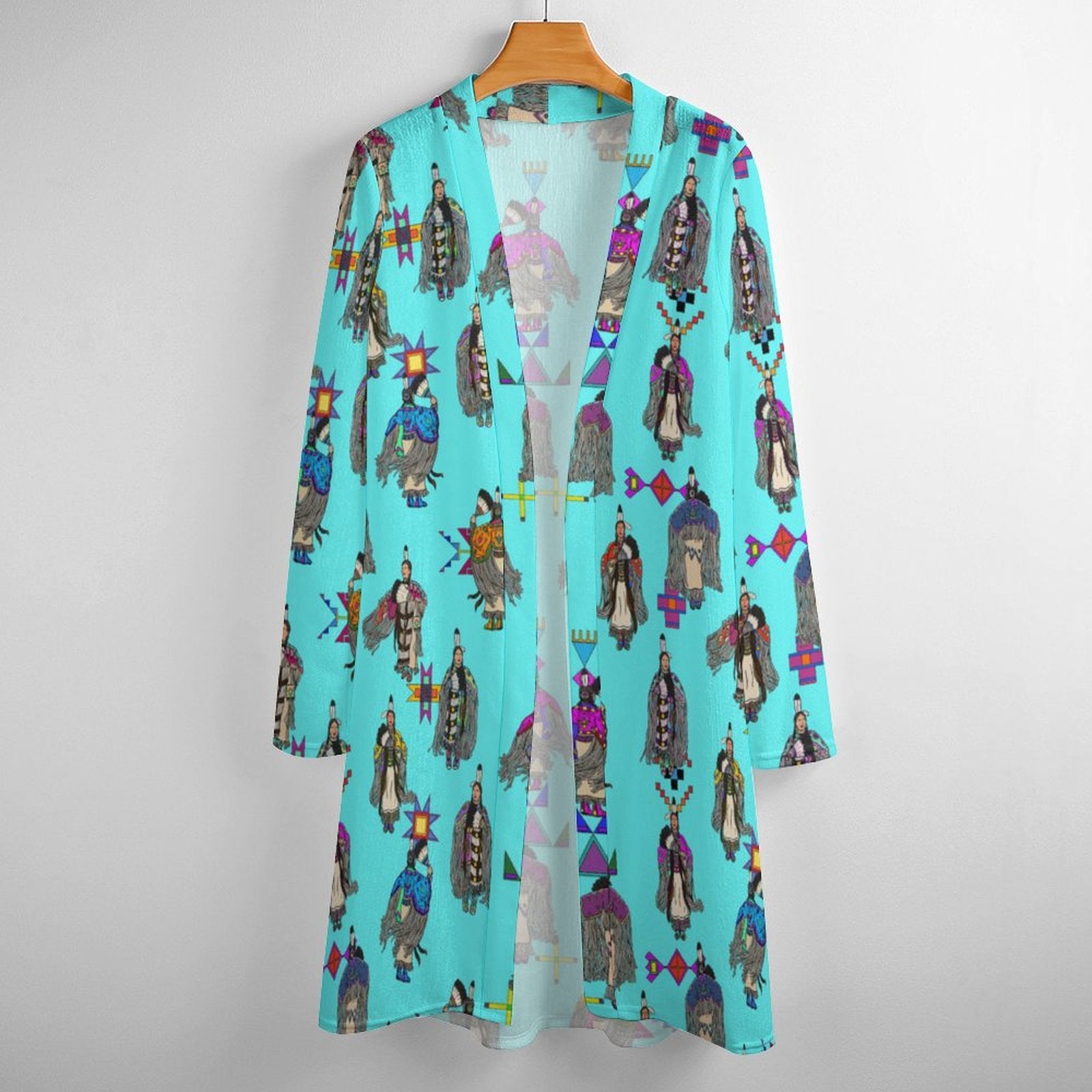 Women's Tradish Dancers Turquoise Cardigan