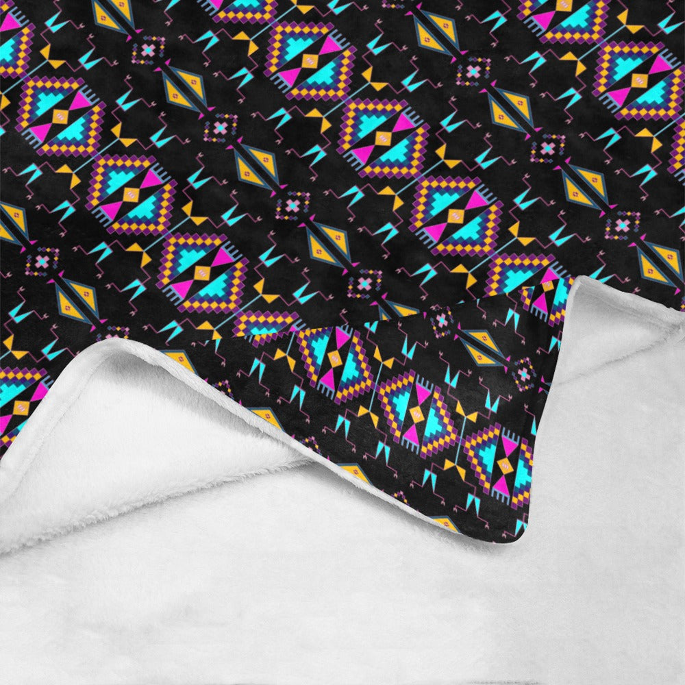 Rite of Passage Black Ultra-Soft Micro Fleece Blanket 50"x60"
