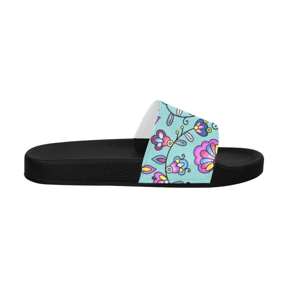 Autumn Bundle Blessing Turquoise Men's Slide Sandals