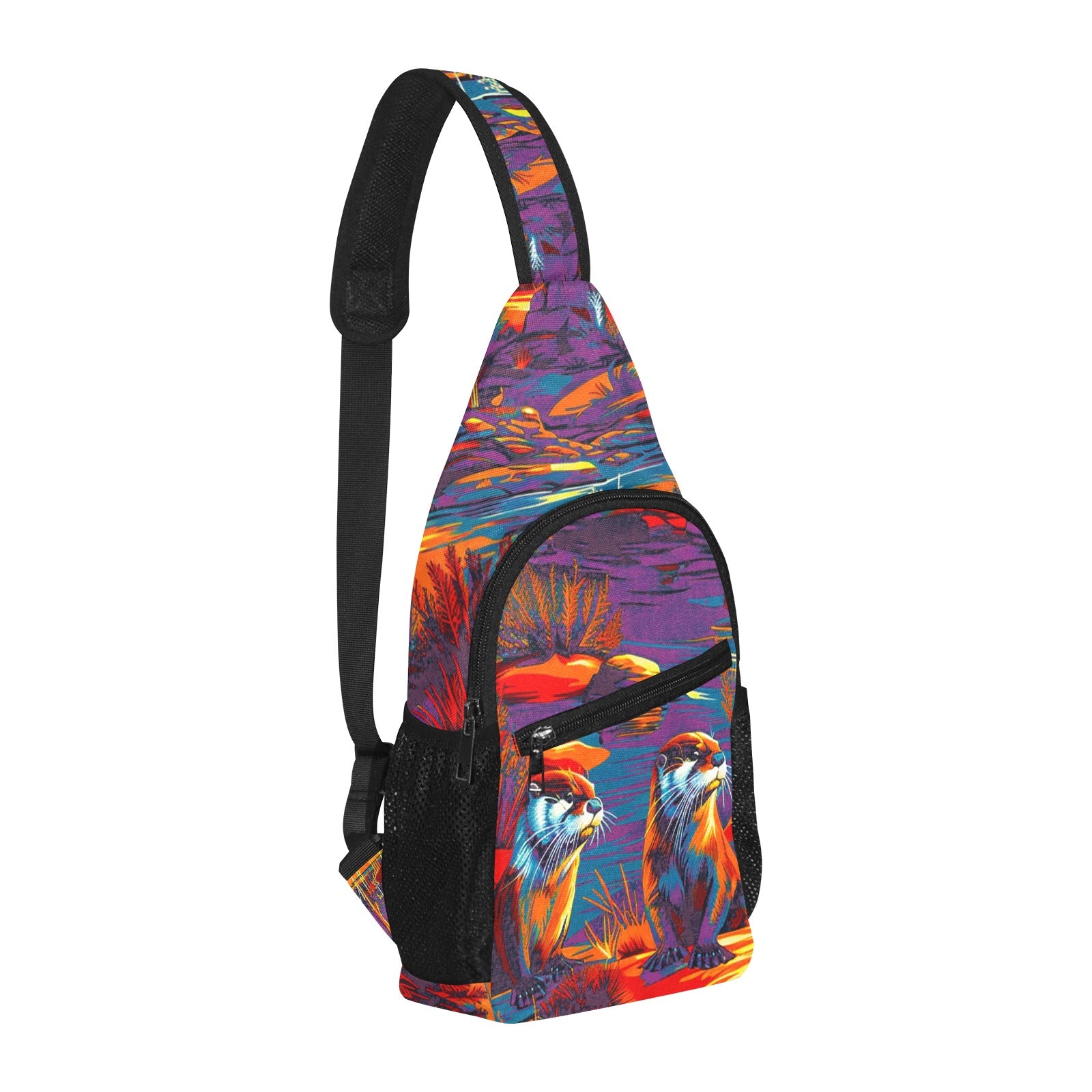 Silly Otters Chest Bag