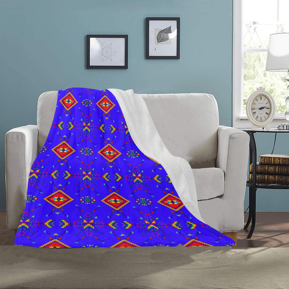 Buffalo Jump Blue Ultra-Soft Micro Fleece Blanket 40"x50"