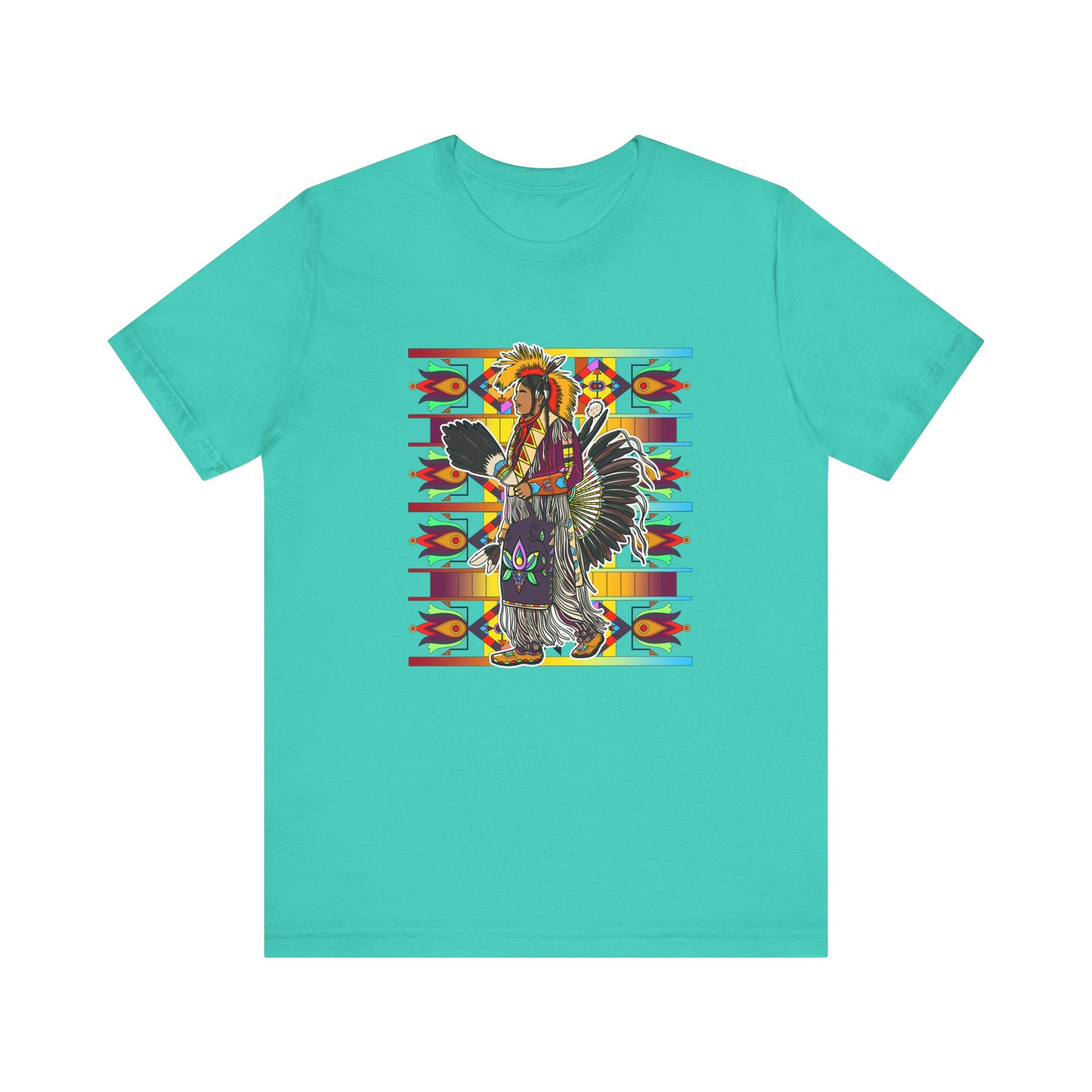 Traditional Powwow Man Dancer 2 Bella Canvas T-shirt