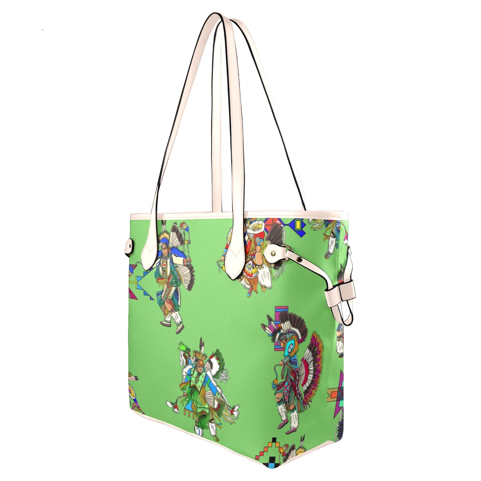Men's Fancy Dancers Grass Clover Canvas Tote Bag