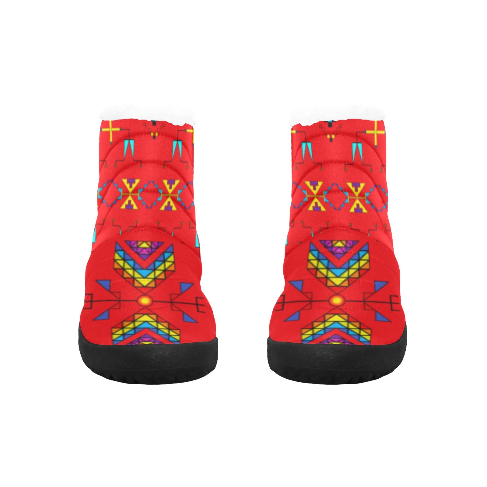 Rainy Chief Rainbow Red Women's Padded Winter Boot