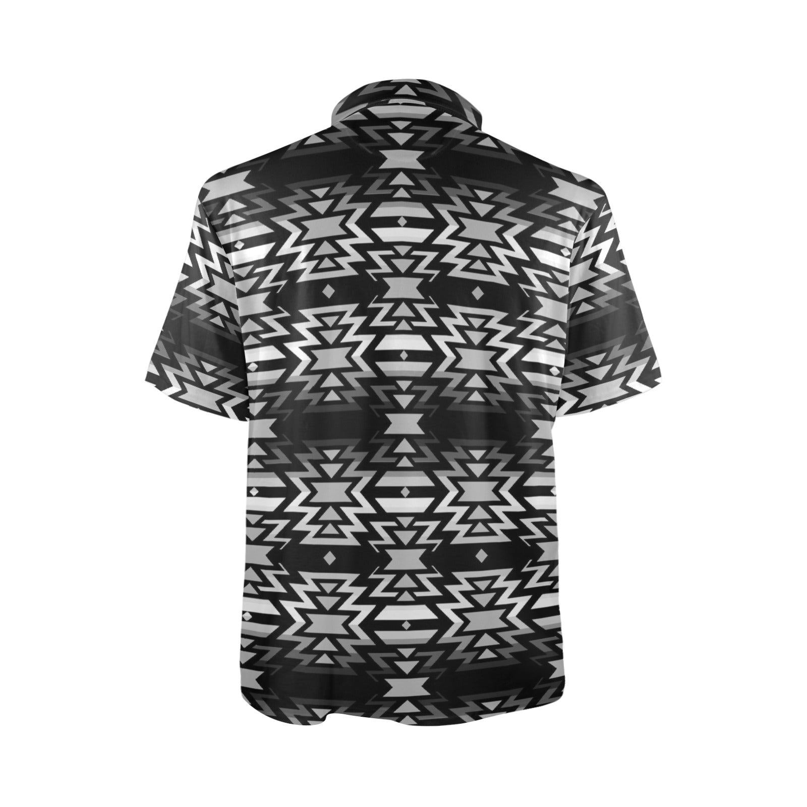 Black Fire and Gray Polo Shirt
