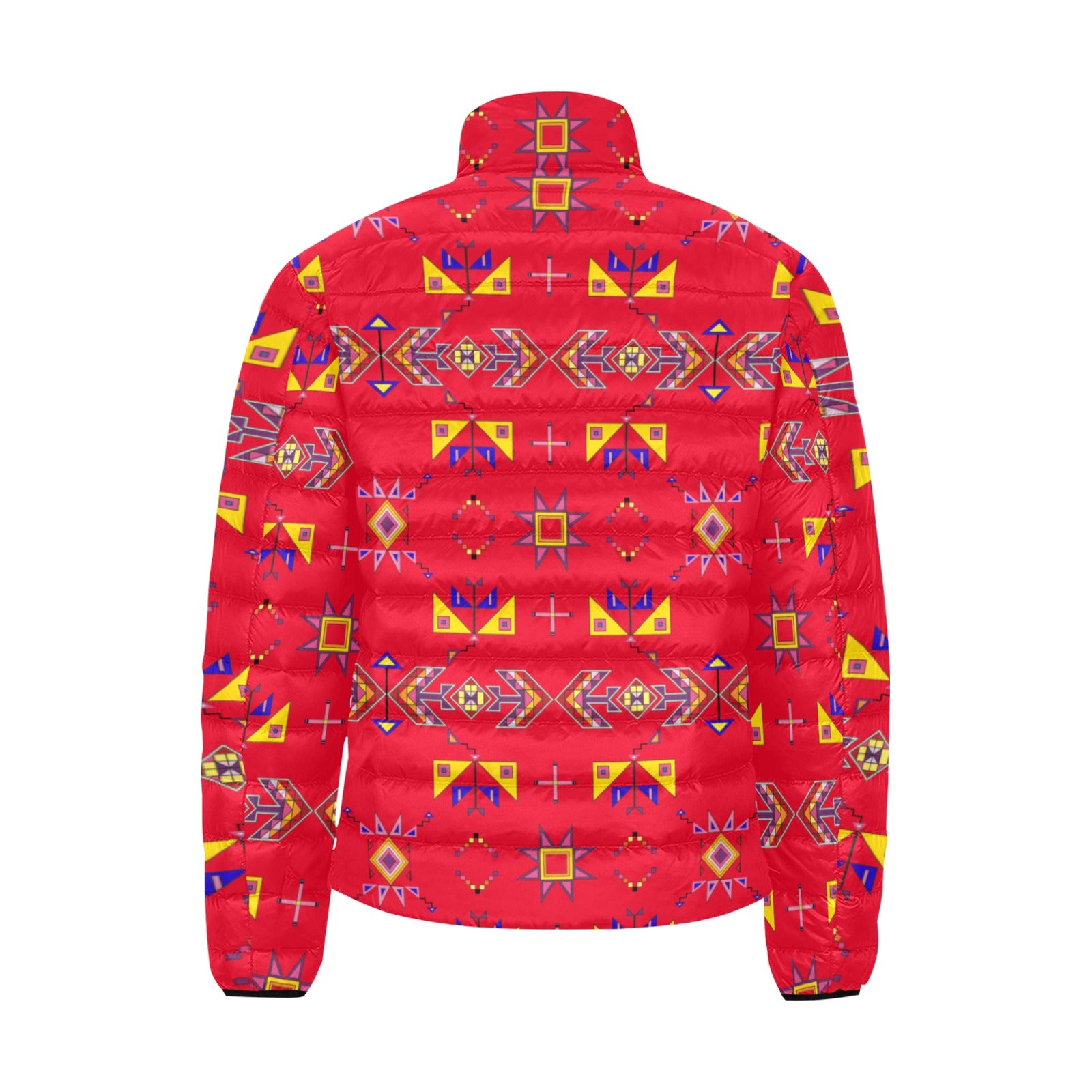 Scattered Generations Red Men's Padded Jacket