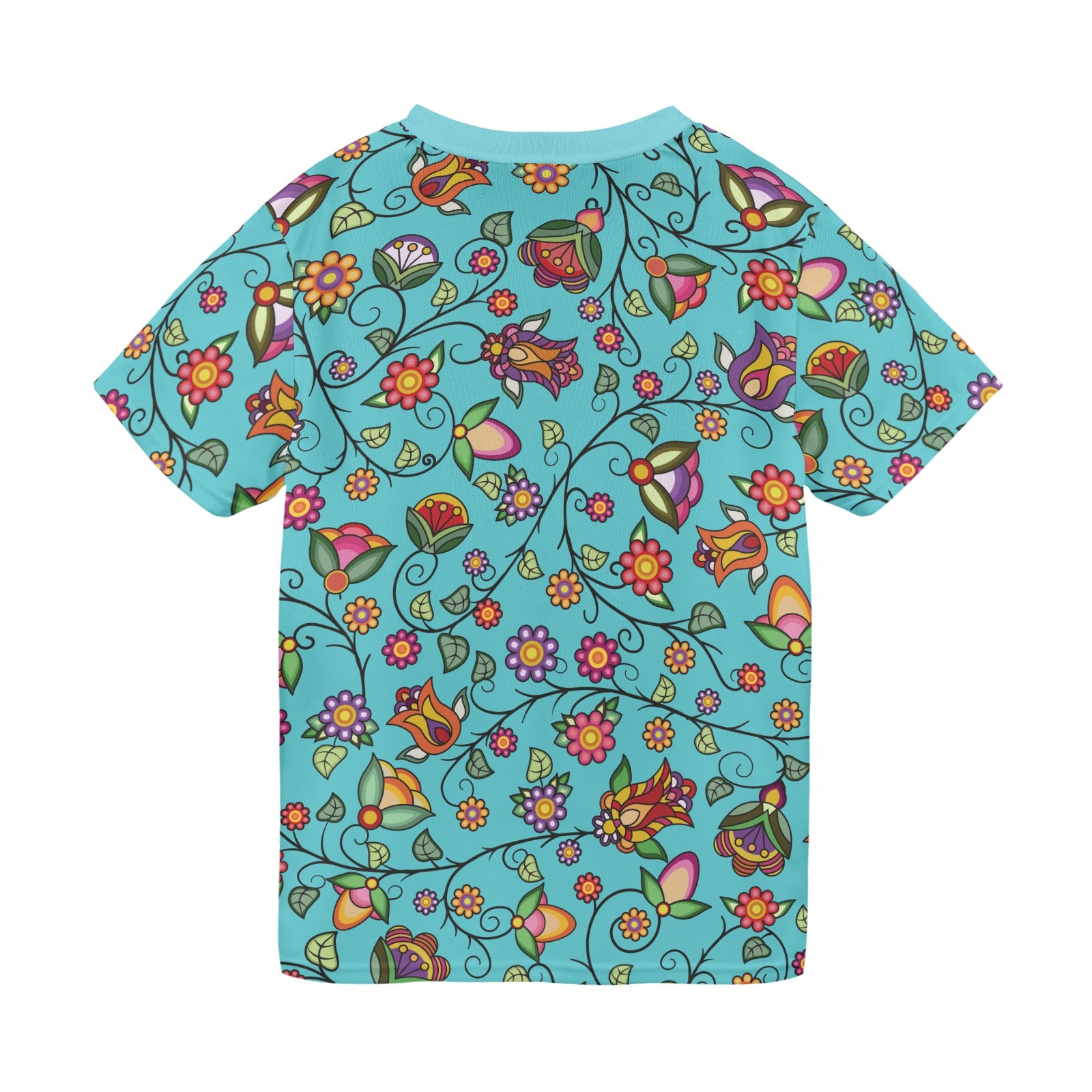 Heartbeat Petals Turquoise T-shirt for Men