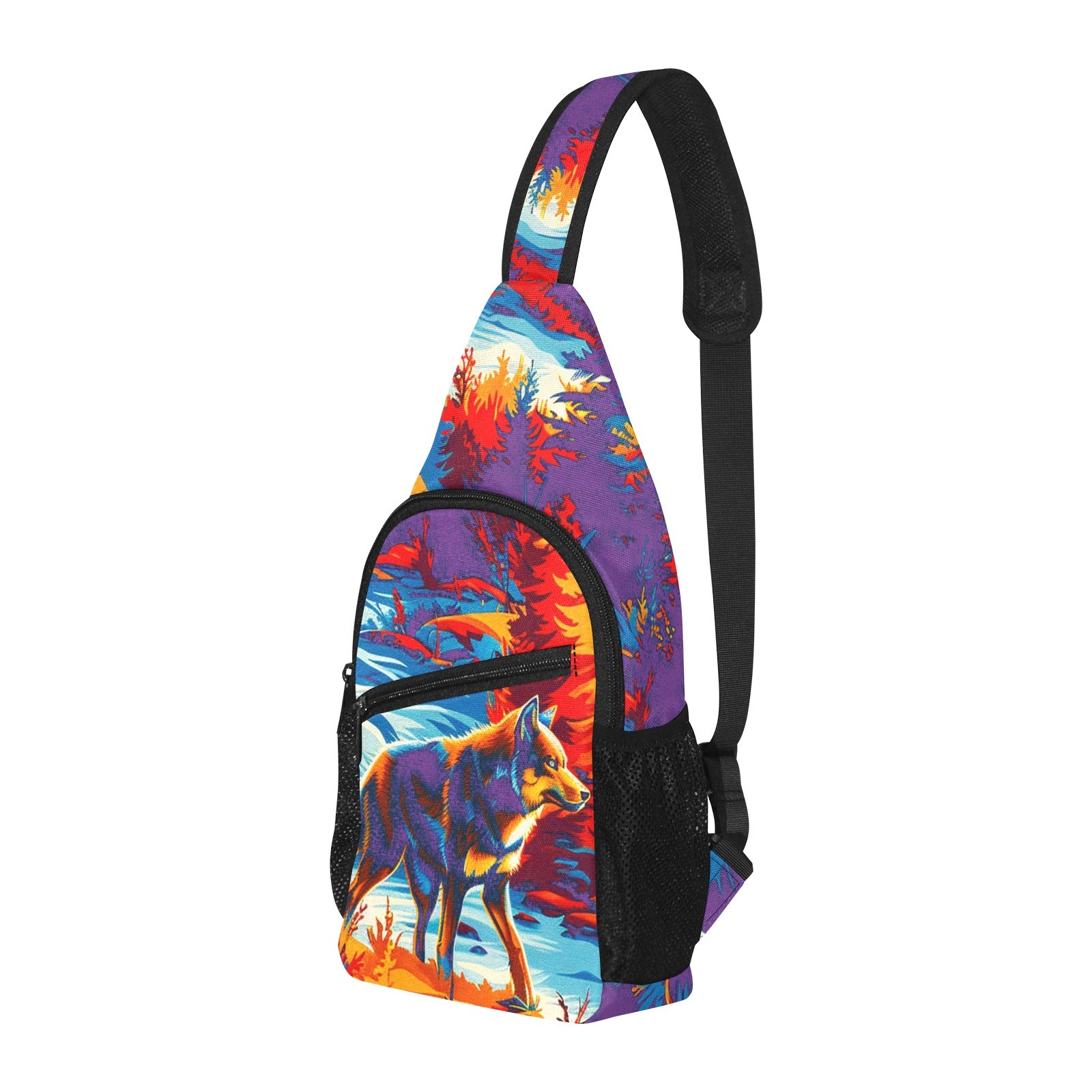 Hunting Wolves II Chest Bag
