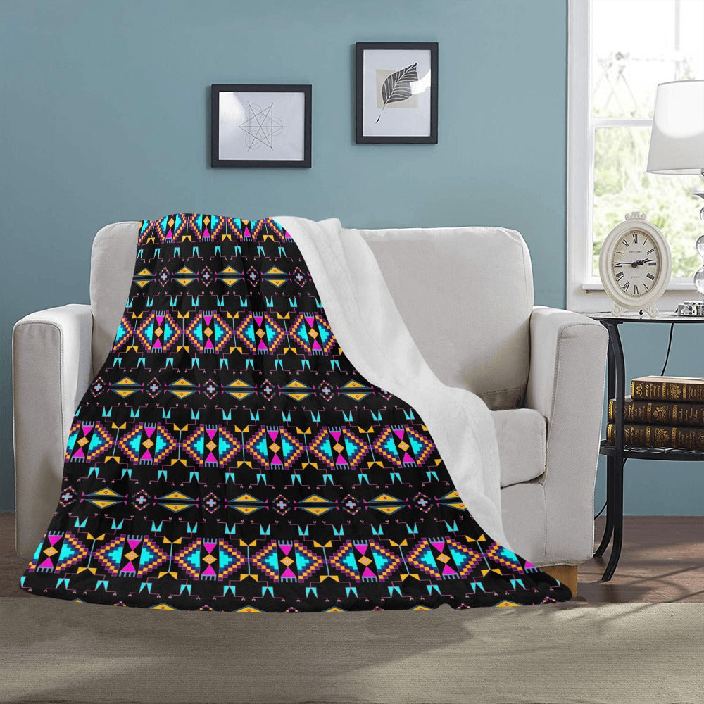 Rite of Passage Black Ultra-Soft Micro Fleece Blanket 50"x60"