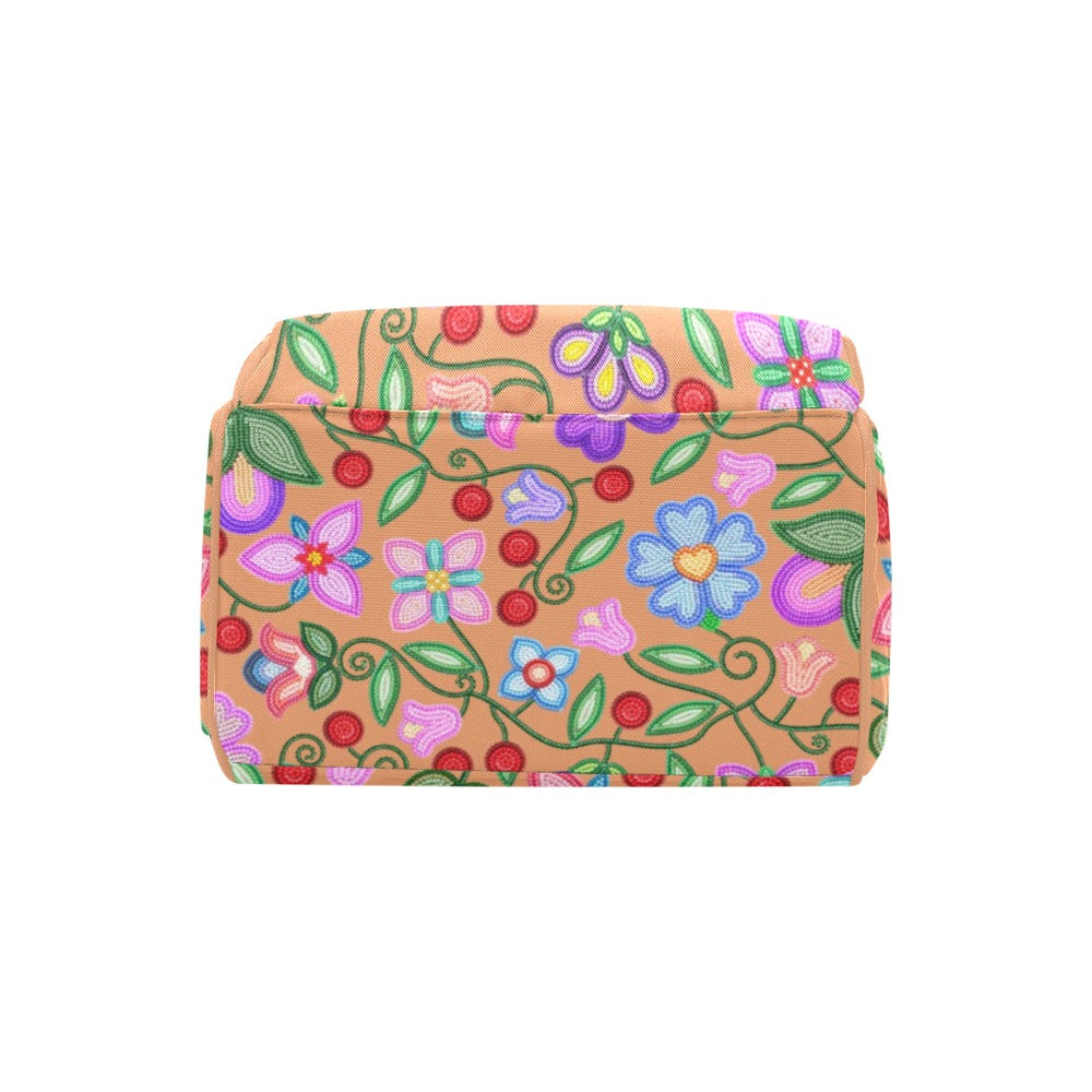 Petal Harmony Terracotta Multi-Function Diaper Backpack/Diaper Bag