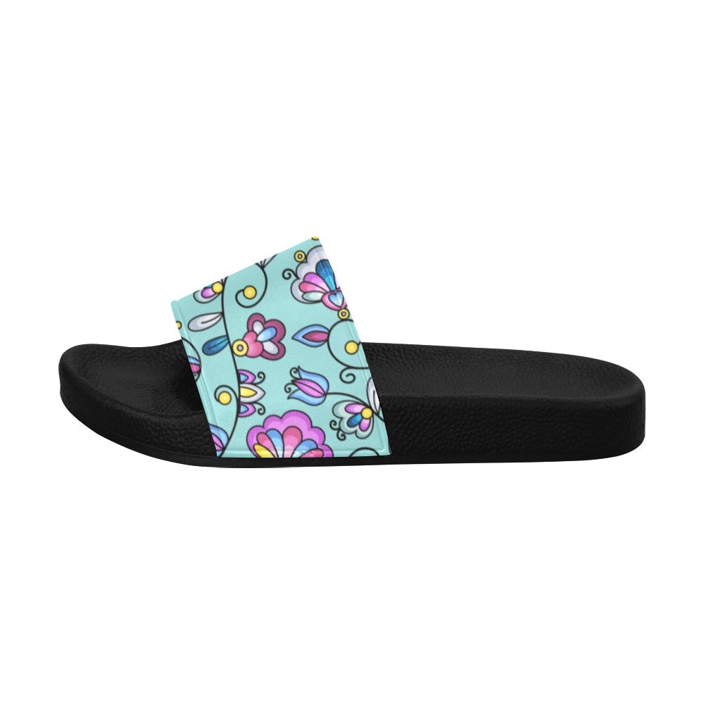 Autumn Bundle Blessing Turquoise Men's Slide Sandals