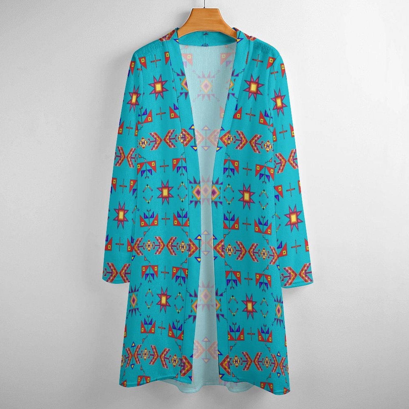Scattered Generations Turquoise Cardigan
