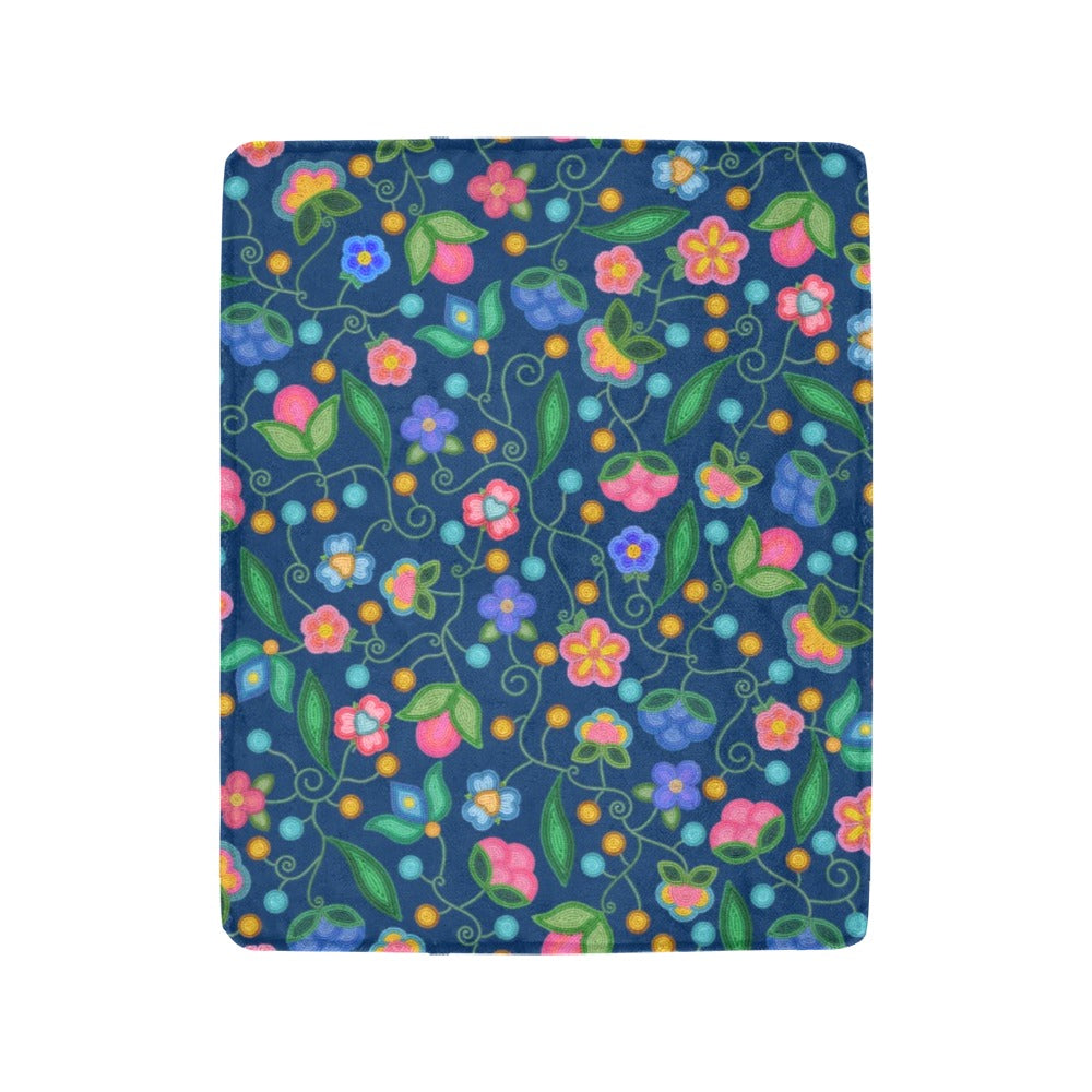 Skyberry Serenade Navy Ultra-Soft Micro Fleece Blanket 40"x50"