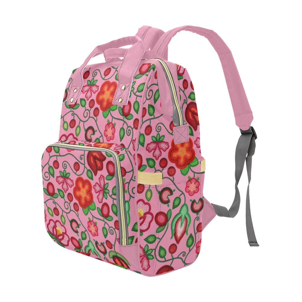 Rose Reverie Pink Multi-Function Diaper Backpack/Diaper Bag