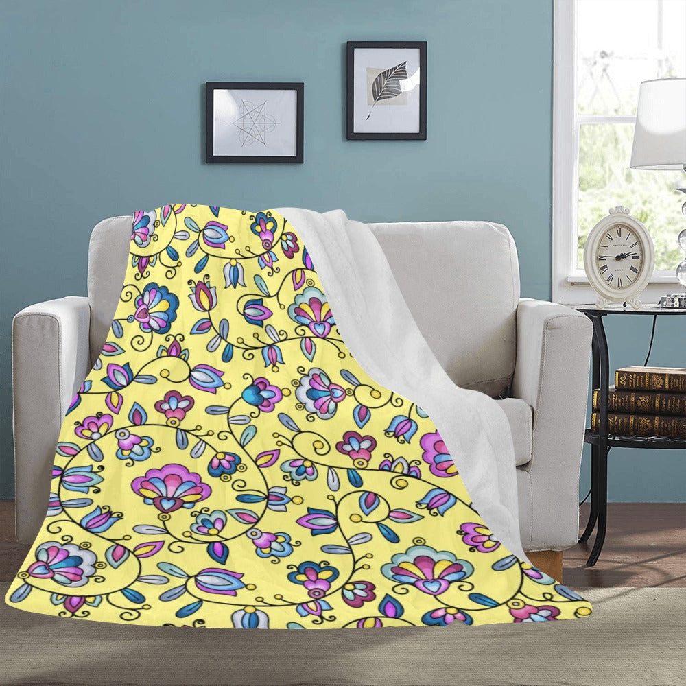 Autumn Bundle Blessing Yellow Ultra-Soft Micro Fleece Blanket 60"x80"