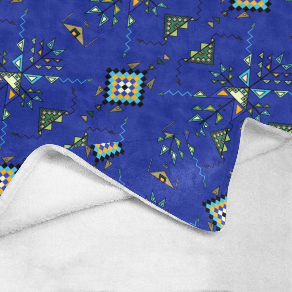 Bear Shield Dark Blue Ultra-Soft Micro Fleece Blanket 50"x60"