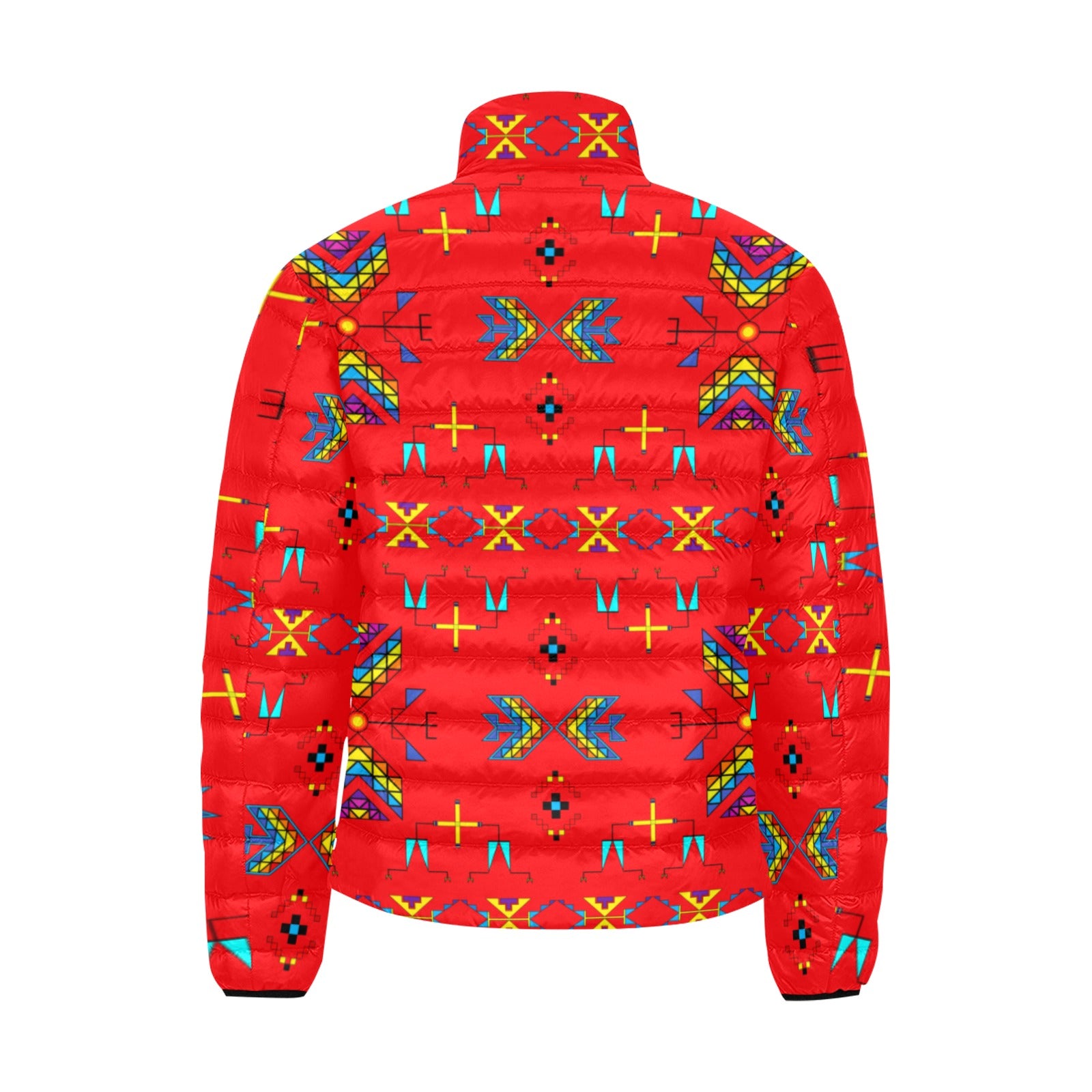 Rainy Chief Rainbow Red Men's Padded Jacket