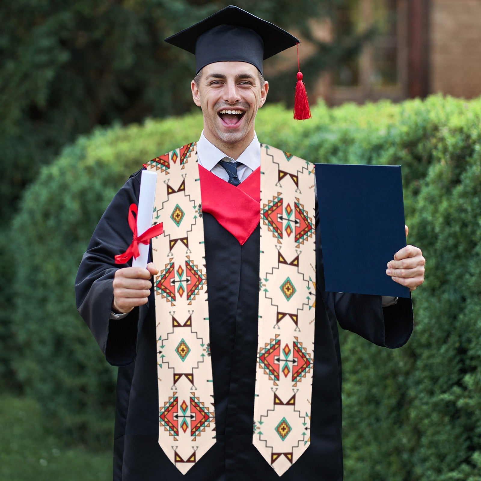 Thunder Flight Cream Graduation Stole