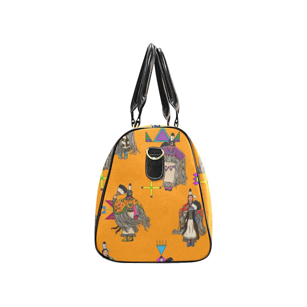 Women's Tradish Dancers Orange Waterproof Travel Bag/Small