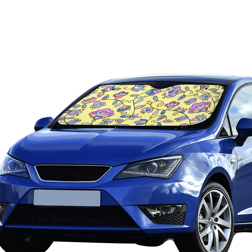 Autumn Bundle Blessing Yellow Car Sun Shade 55"x30"