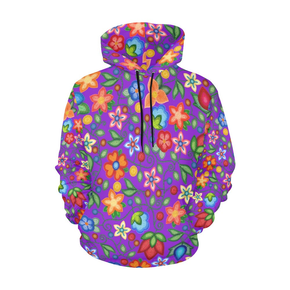 Morning Harmony Purple All Over Print Hoodie for Women (USA Size)