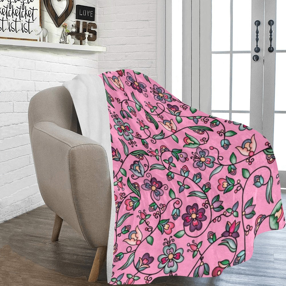 Amber Evening Garland Pink Ultra-Soft Micro Fleece Blanket 60"x80"
