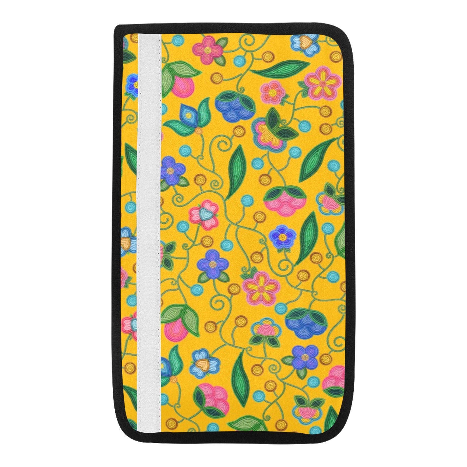 Skyberry Serenade Yellow Car Seat Belt Cover 7''x12.6'' (Pack of 2)