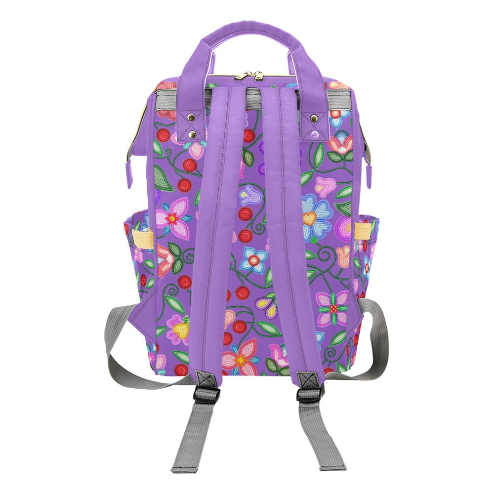 Petal Harmony Lavender Multi-Function Diaper Backpack/Diaper Bag
