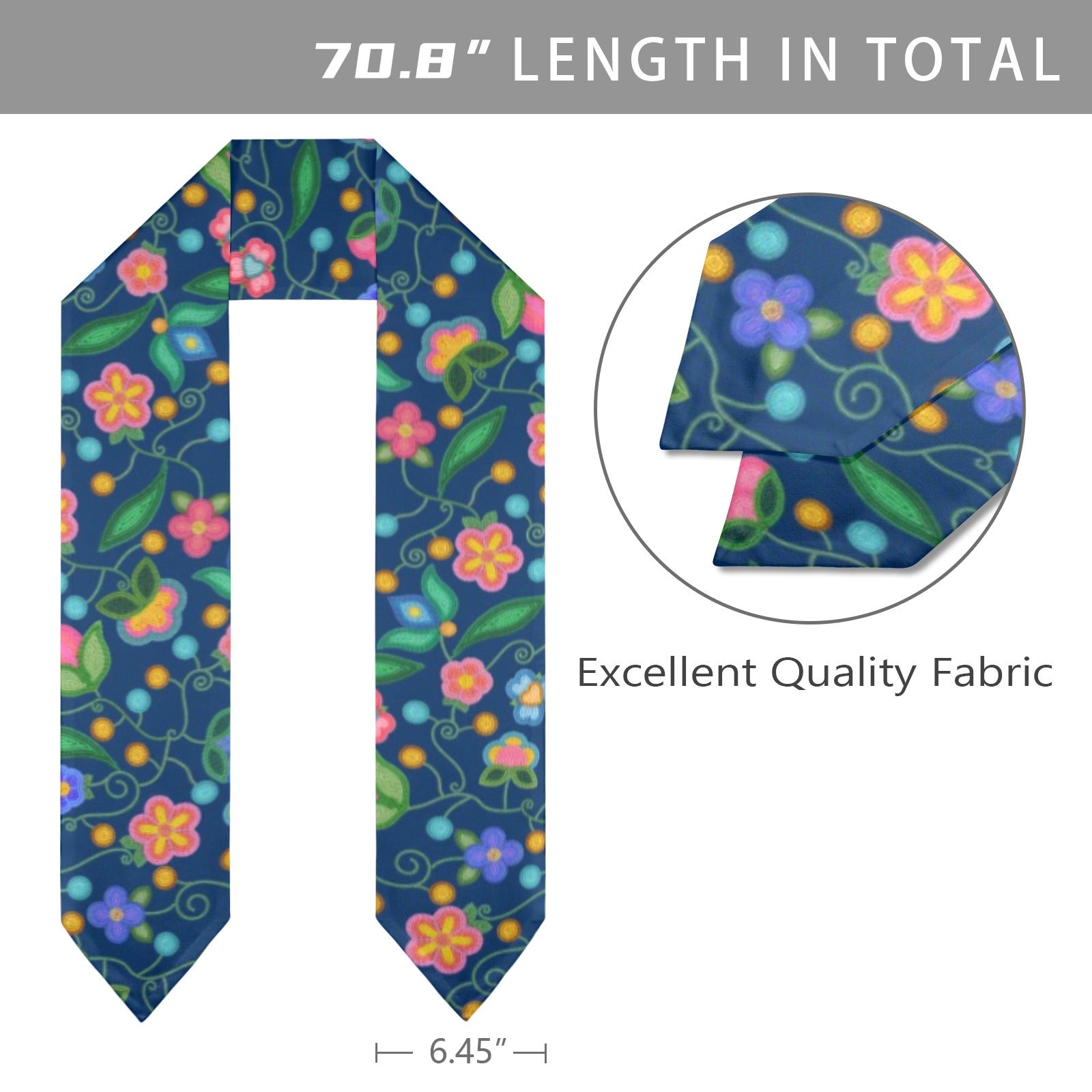 Skyberry Serenade Navy Graduation Stole