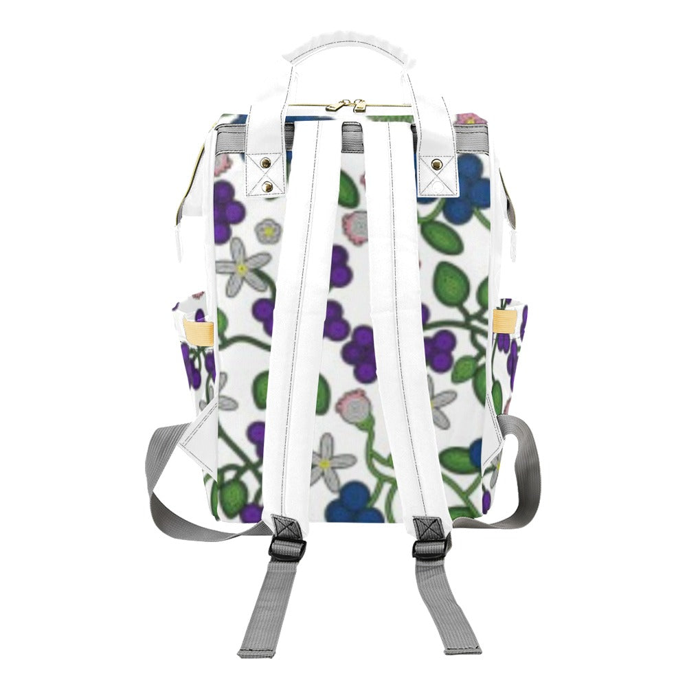 Grandmothers Stories White Multi-Function Diaper Backpack/Diaper Bag