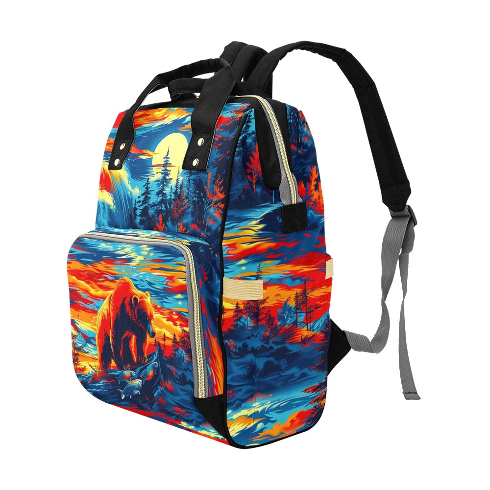 Hungry Bear Multi-Function Diaper Backpack/Diaper Bag