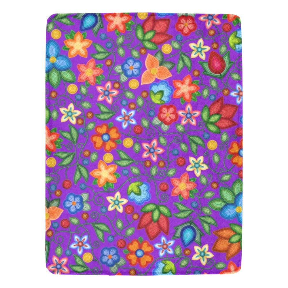 Morning Harmony Purple Ultra-Soft Micro Fleece Blanket 60"x80"