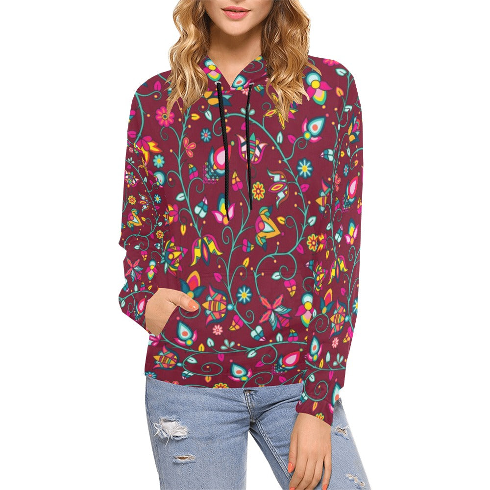 Thorny Path Cranberry Hoodie for Women (USA Size)
