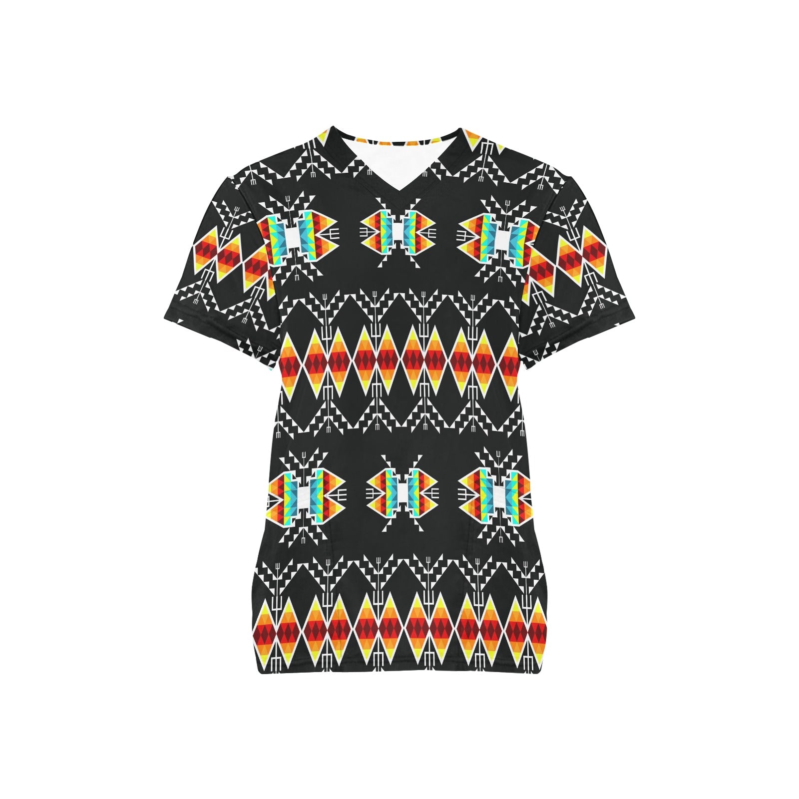 Sacred Trust Black Colour Scrub Top
