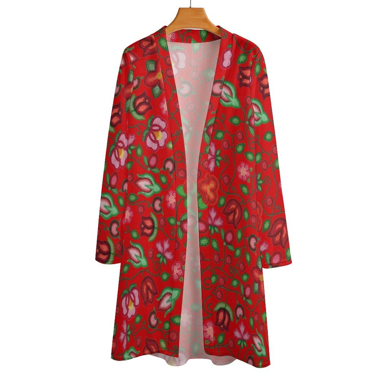Rose Reverie Red Cardigan