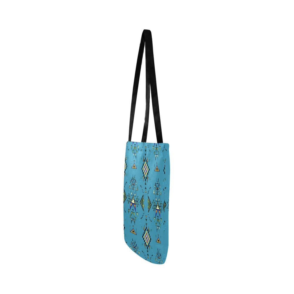 Bear Shield Blue Reusable Shopping Bag (Two sides)