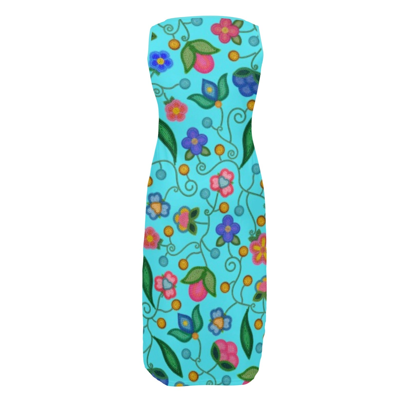 Skyberry Serenade Sky Phaedra Sleeveless Open Fork Long Dress