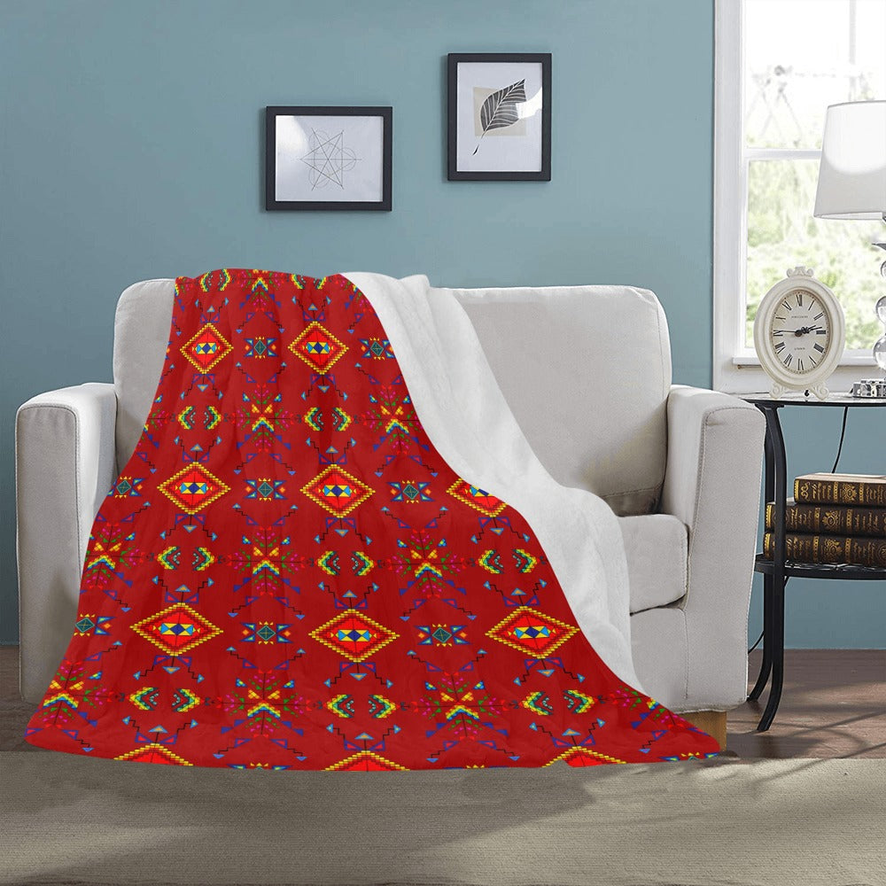 Buffalo Jump Red Ultra-Soft Micro Fleece Blanket 50"x60"