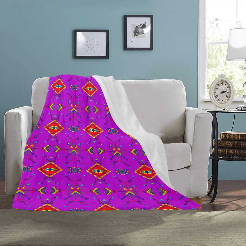 Buffalo Jump Purple Ultra-Soft Micro Fleece Blanket 40"x50"