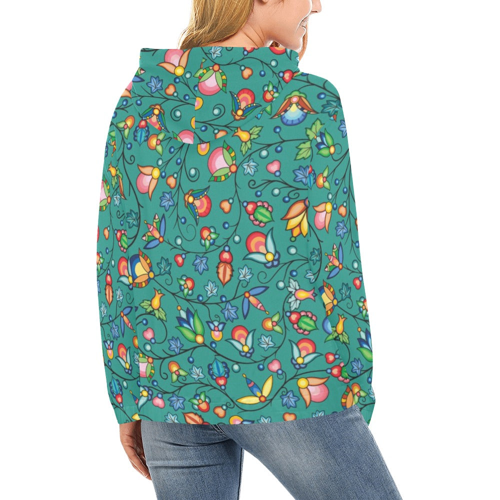 Prairie Plains Spirit Afternoon Sky Hoodie for Women (USA Size)
