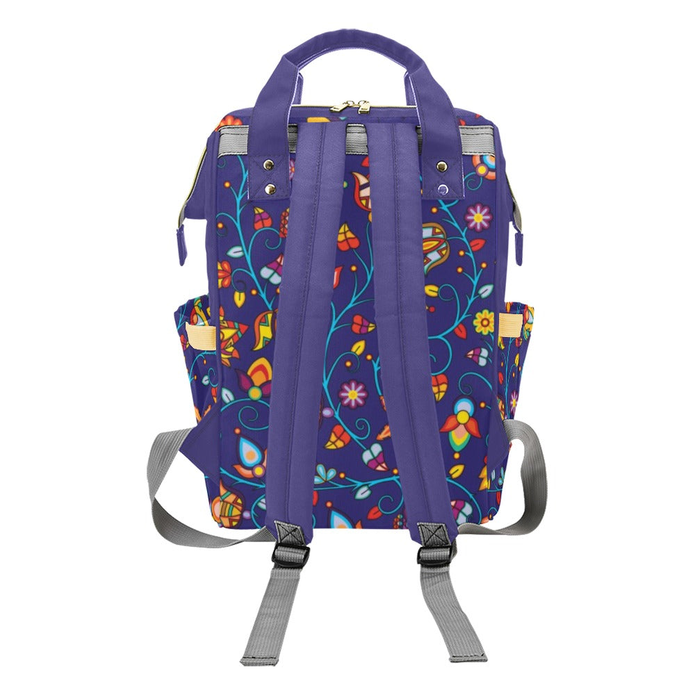 Thorny Path Blue Multi-Function Diaper Backpack/Diaper Bag