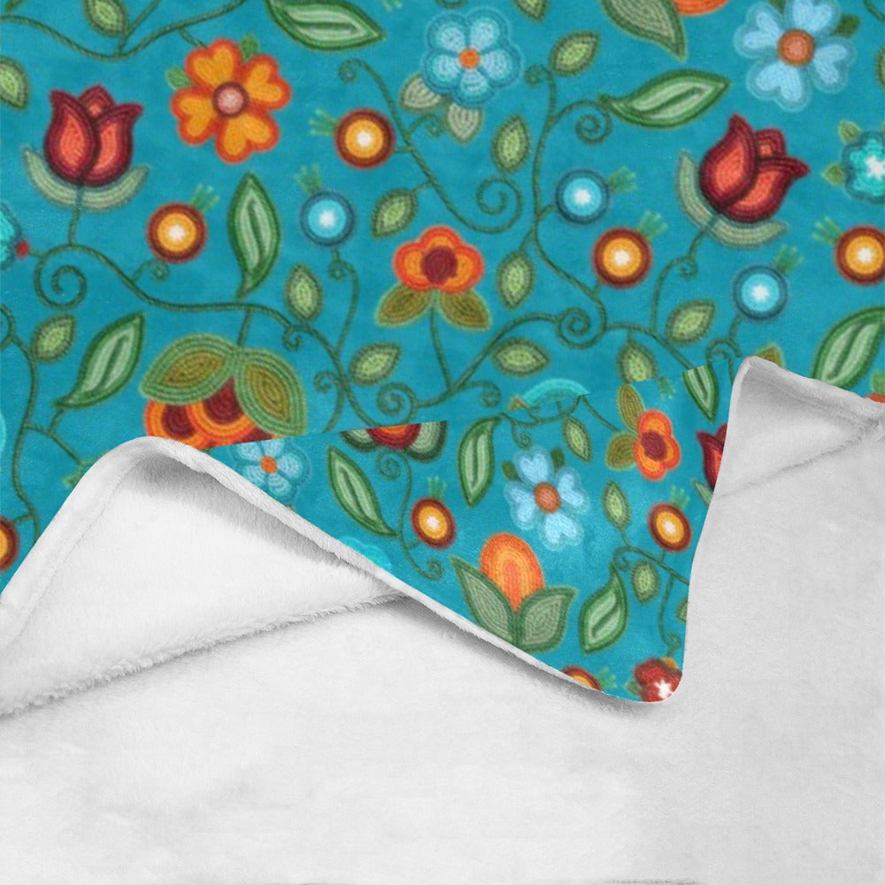 Prairie Fire Petals Ocean Ultra-Soft Micro Fleece Blanket 60"x80"