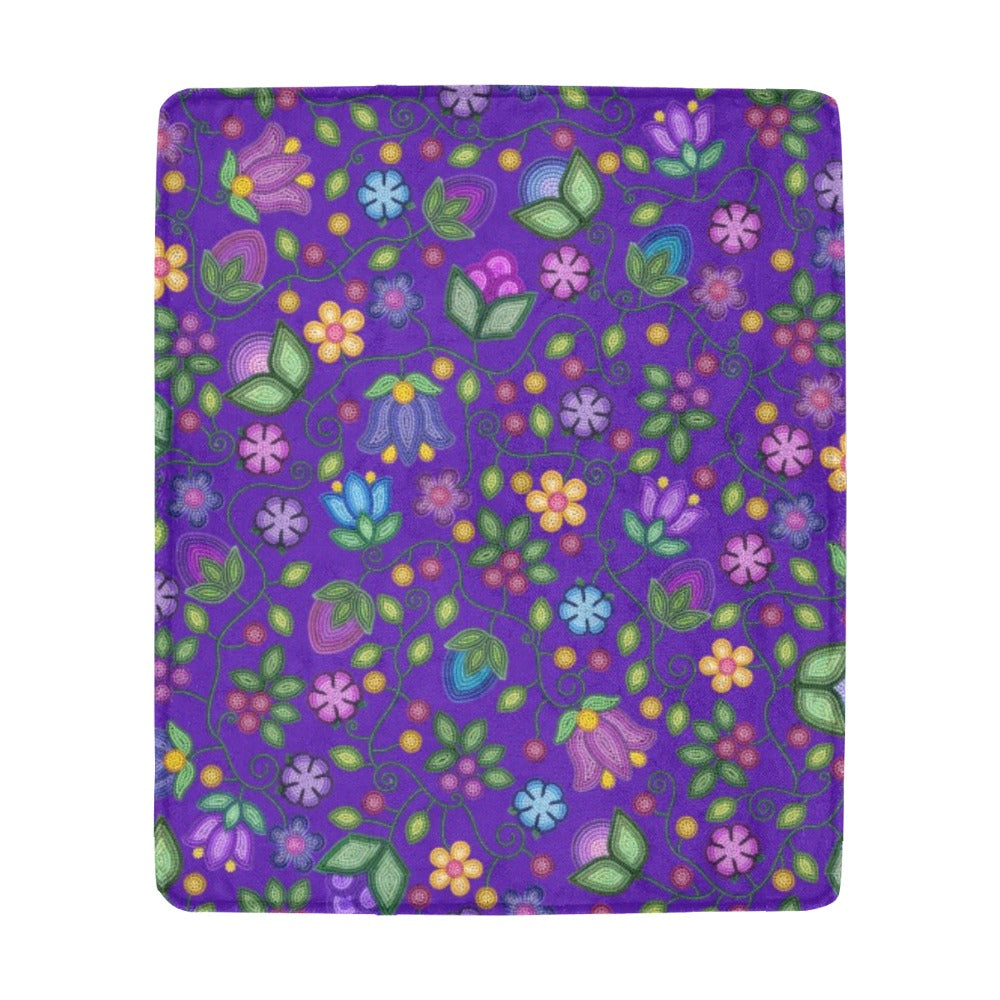 Bloom Uplift Indigo Ultra-Soft Micro Fleece Blanket 50"x60"