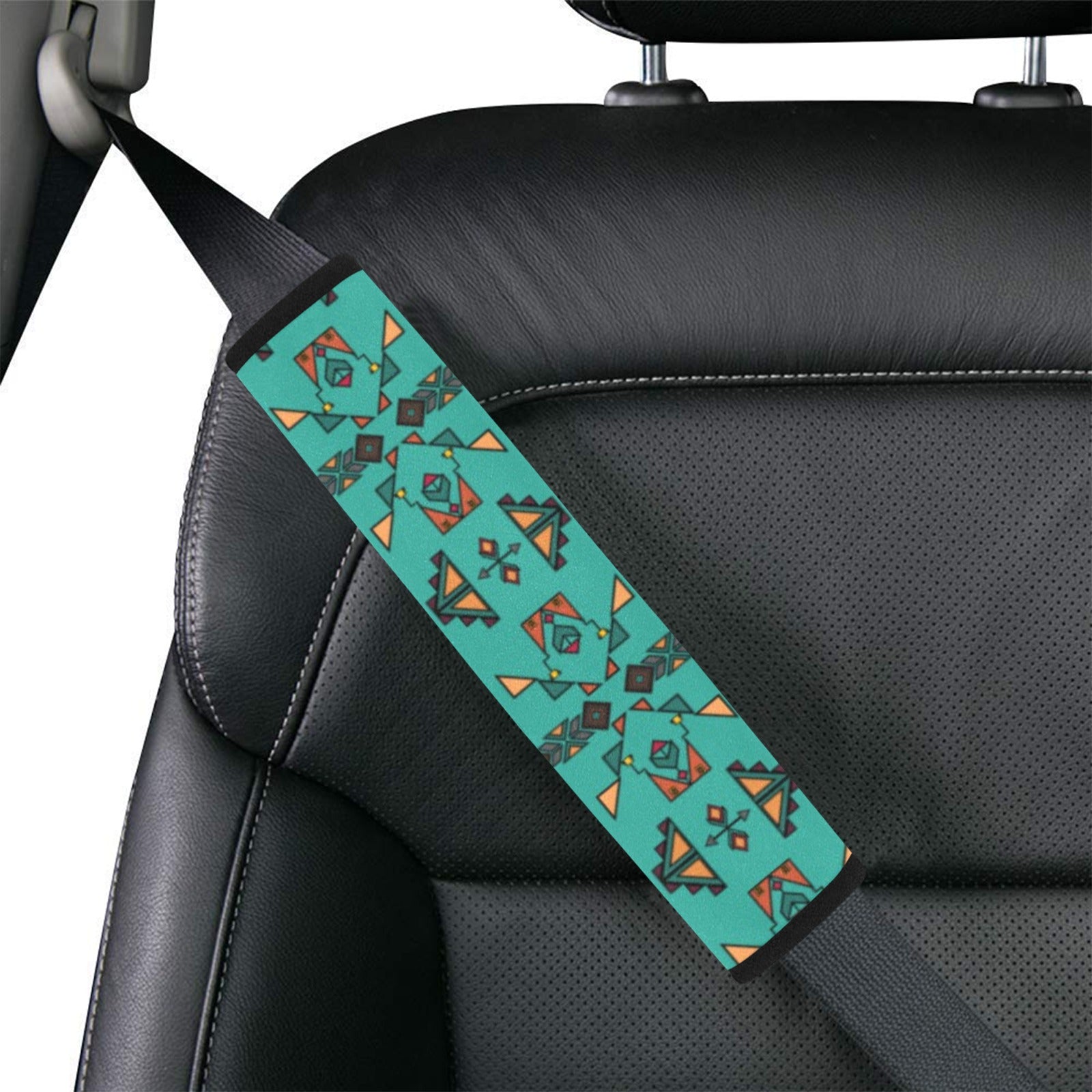 Arrow dawn Turquoise Car Seat Belt Cover 7''x12.6'' (Pack of 2)