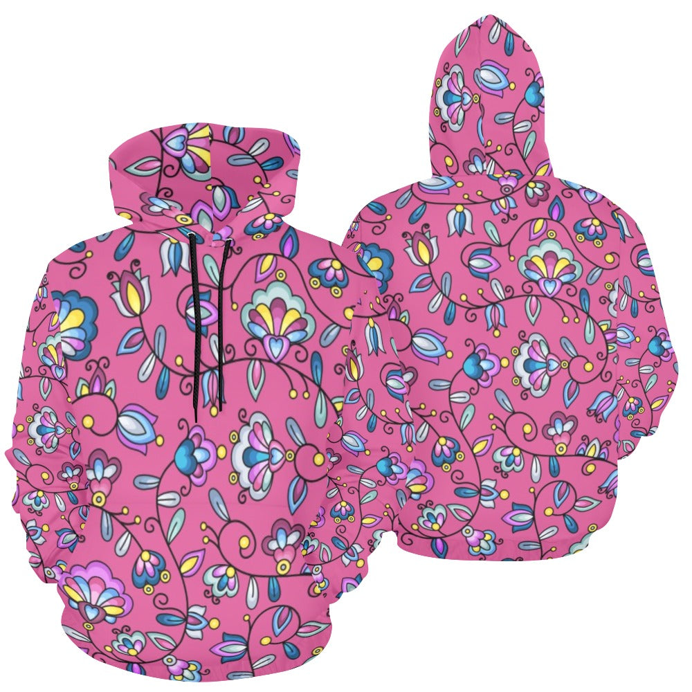 Autumn Bundle Blessing Pink Hoodie for Women (USA Size)