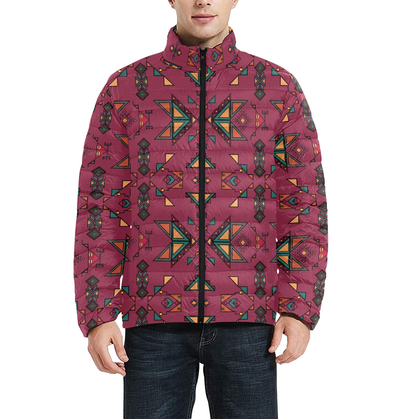 Arrow Dawn Maroon Men's Padded Jacket