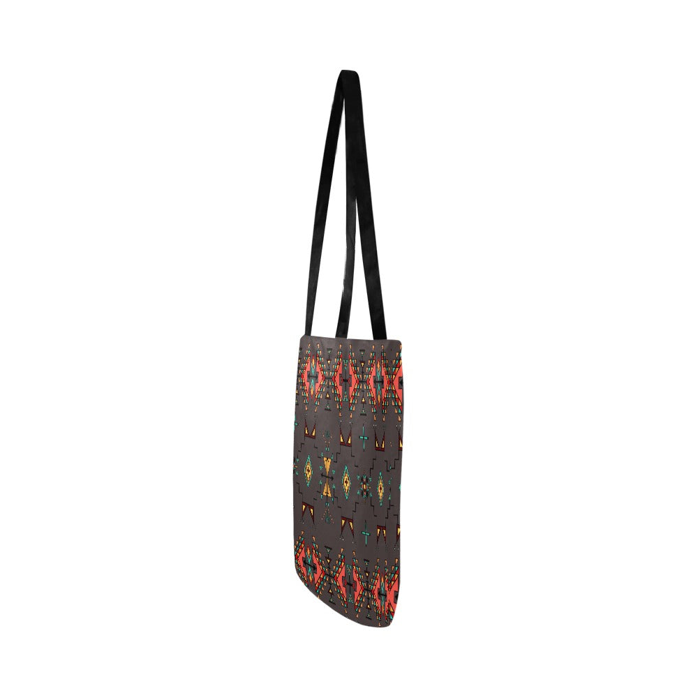 Thunder Flight Gray Reusable Shopping Bag (Two sides)