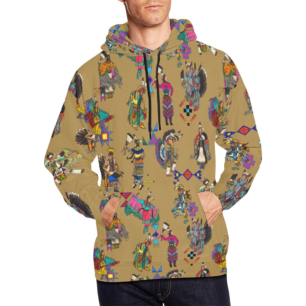 Grand Entry Dancers Earth Hoodie for Men (USA Size)